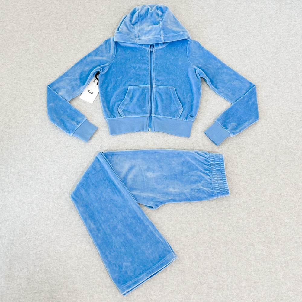 Aritzia Tna velour matching set
